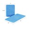 Hastings Home 2-piece Bathroom Rug Set, Memory Foam Mats, Wavy Microfiber Non-Slip Absorbent Runner, Blue 527108OQE - alternate 2